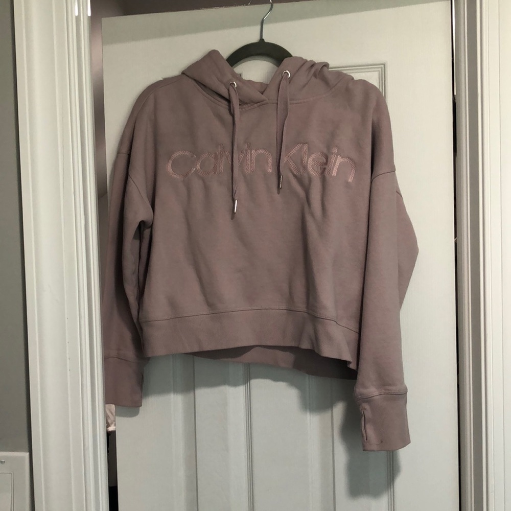 Pink Calvin Klein hoodie